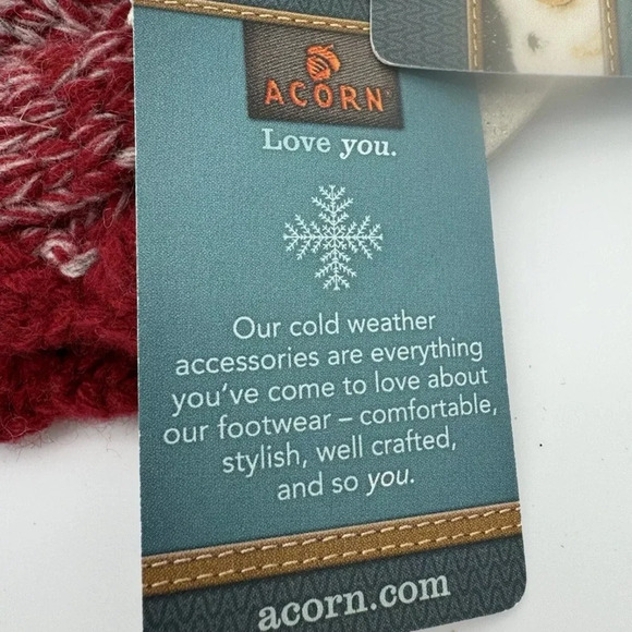 NECK WARMER SCARF Collar Red Crochet Cable Knit Decorative Flower Button Winter - Picture 5 of 8